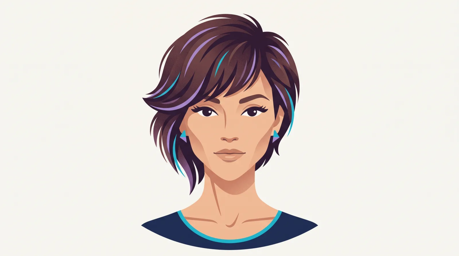 Hairstyles that suit a diamond face shape