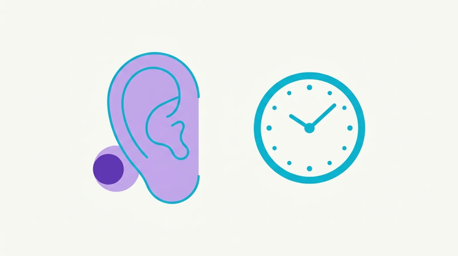 Flat illustration showing a small hair dye patch test applied behind the ear with a 48-hour timer.